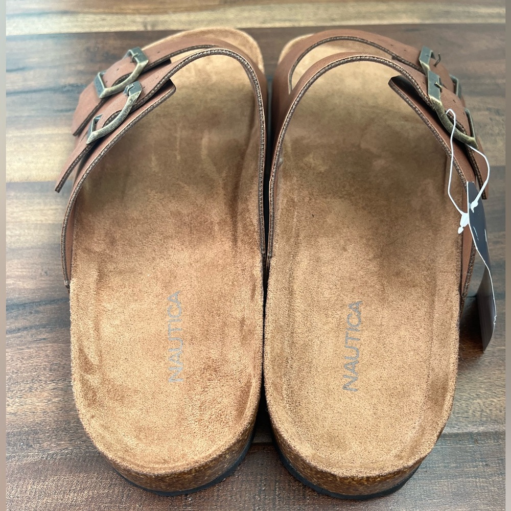 Nautica Brand New Men Adjustable Double Buckle Comfortable-Slide-Slip On-Sandal - Picture 2 of 16